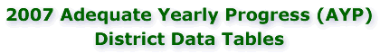 2007 AYP District Data Tables