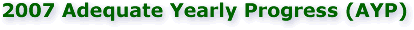 2007 Adequate Yearly Progress (AYP)