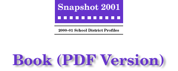 Snapshot 2001: 2000-01 School District Profiles, Book (PDF Version)